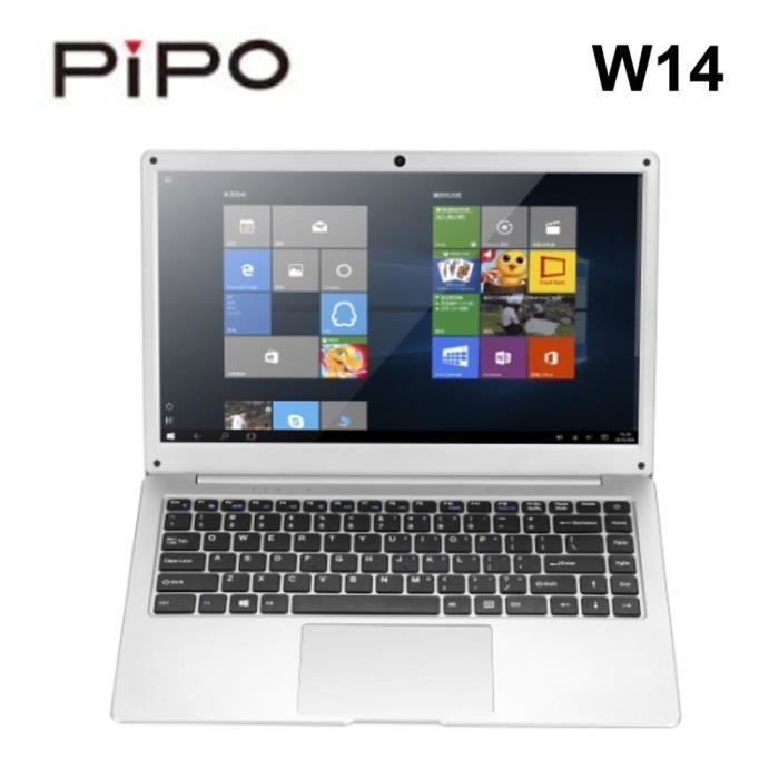 pipo W14 14,1 pouces 8Go + 128Go Apollo Lake N3450 Ordinateur BT double WiFi portable de jeu professionnel fin et léger