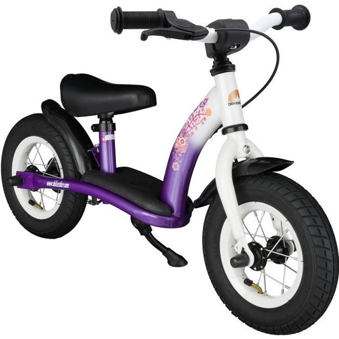 BIKESTAR - Draisienne - 10 pouces - pour enfants de 2-3 ans - Edition Classique - garçons et filles - Lilas Blanc
