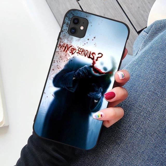 Noir 2019 Joker Joaquin Phoenix film caoutchouc souple en polyuréthane thermoplastique housse de téléphone pour iPho-YSSJKA147599