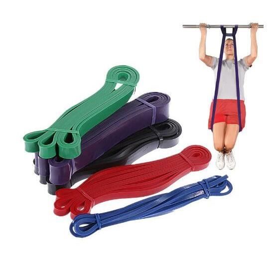41 -bandes de résistance 208cm Fitness caoutchouc tirer vers le haut Crossfit puissance latex expanseur suspendu - Orange - KOBM2923