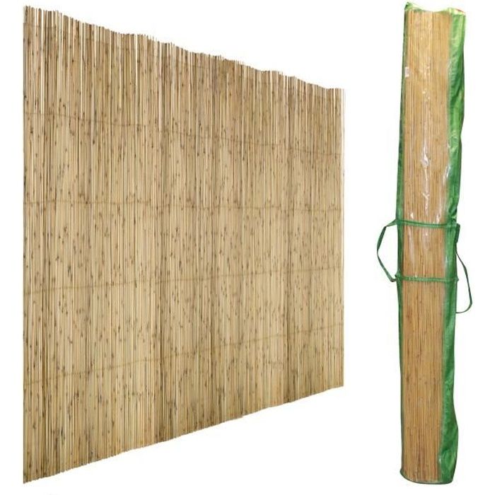 Brise vue en bambou naturel 100x500cm