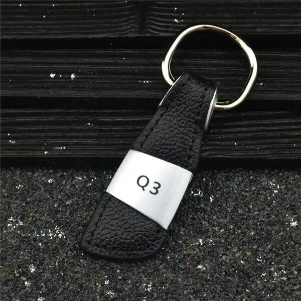Q3 -Porte clés de voiture, accessoires pour Audi A3 A4 B6 B8 A6 C6 80 B5 B7 A5 Q5 Q7 TT 8P 100 8L C7 8V A1 S3 A8 B9 S line A7