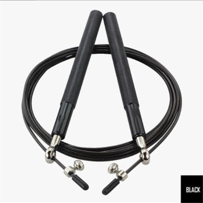 Accessoires Fitness-Musculation,Crossfit vitesse corde à sauter corde à sauter professionnelle pour MMA boxe Fitness-Type Black #B