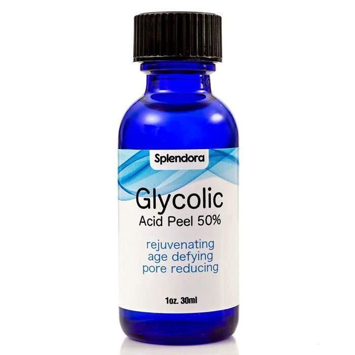 Splendora peau d'acide glycolique 50% - peau pro de la peau - améliorer les vergetures, les rides, pores dilatés, les cicatrices
