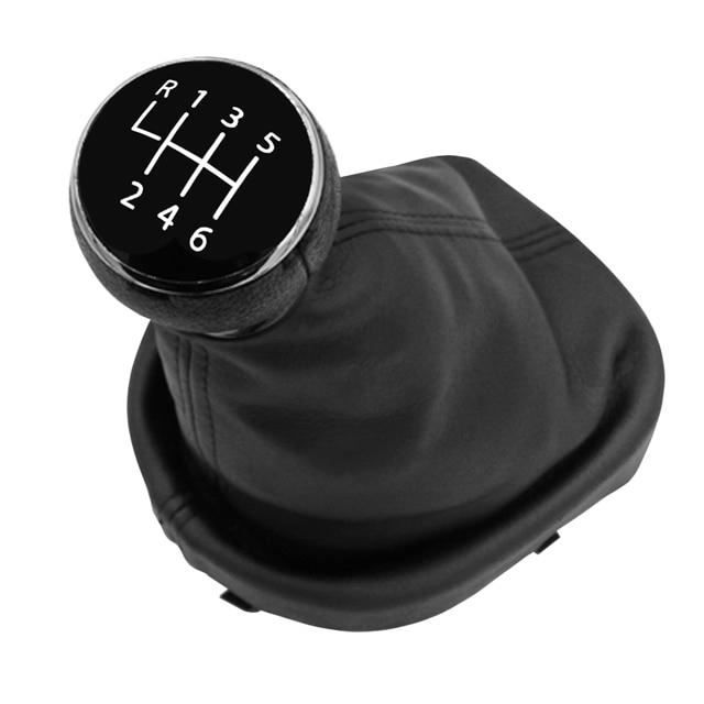 Pièces Auto,Levier de changement de vitesse noir,pour VW Caddy 2 II MK2 Touran 2004 2005 2006 2007 2008 2009 - Type 6 Speed