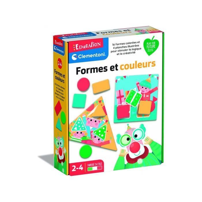 Jeu d'apprentissage Formes et couleurs - Clementoni