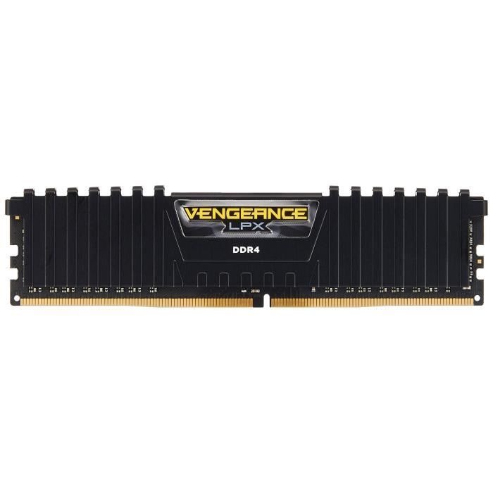 Corsair Vengeance LPX 16Go (2x8Go) DDR4 2400MHz C16 XMP 2.0 Kit de Mémoire Haute Performance - Noir