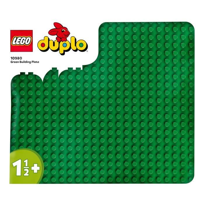 LEGO® 10980 DUPLO La Plaque De Construction Verte, Socle de Base Pour Assemblage et Exposition, Jouet de Construction Pour Enfants
