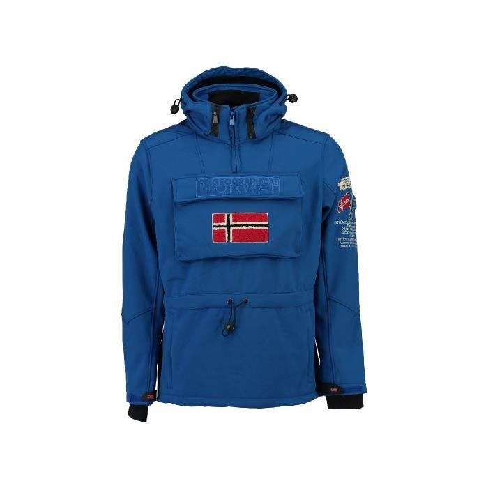 Softshell Homme Geographical Norway Terreaux Bleu