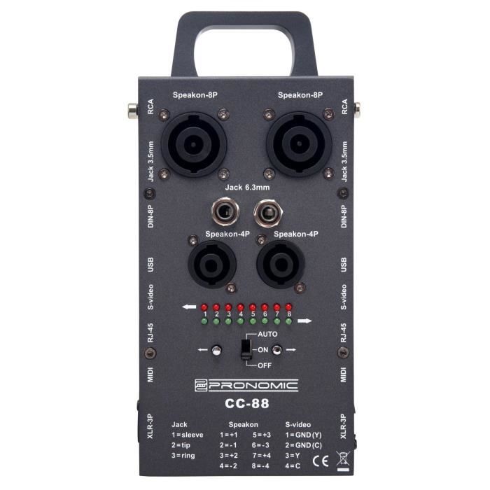 Pronomic CC-88 testeur de câbles multi
