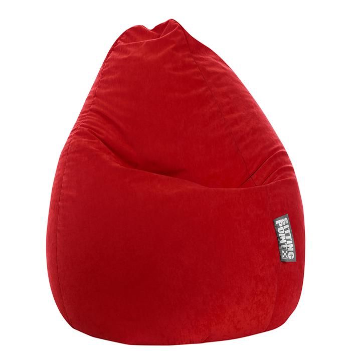 Pouf SITTING POINT Easy XXL Rouge Polyester Intérieur