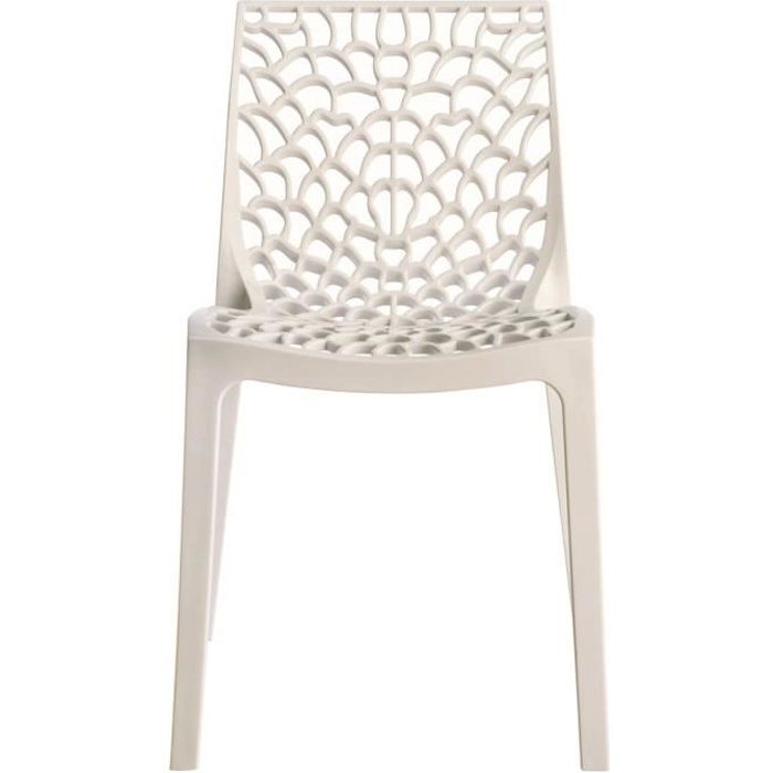 Chaise empilable Gruvyer Blanc