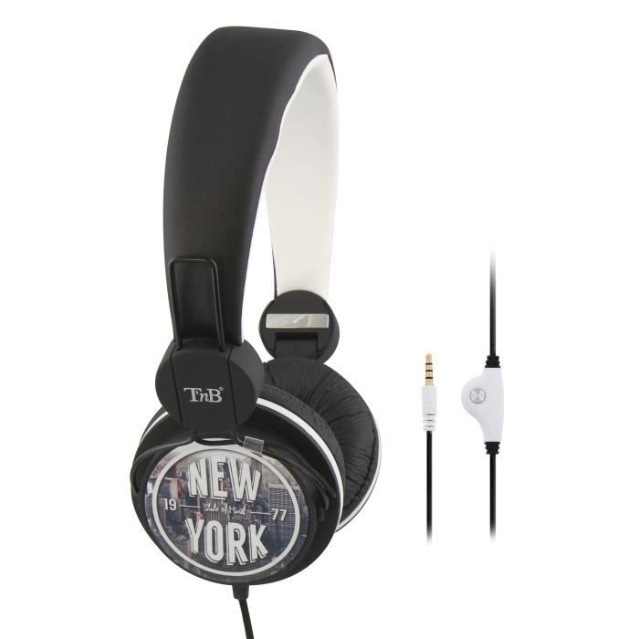 T'NB Be color Pack Ecouteurs intra-auriculaire et casque avec micros intégrés - Gris / Blanc