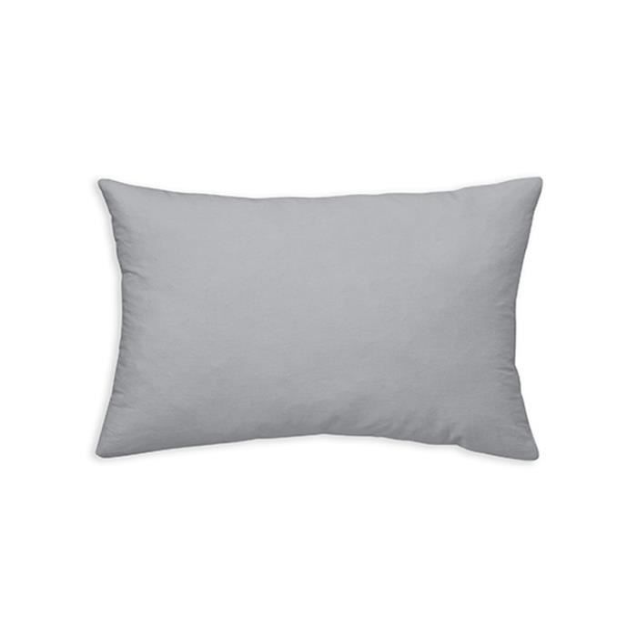 TODAY Coussin déhoussable 100% coton - 30 x 50 cm - Zinc