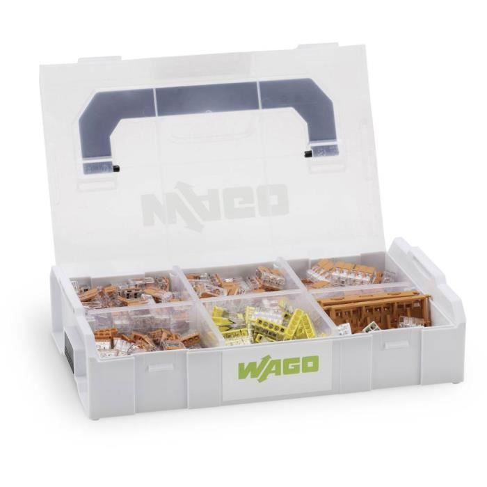 Assortiment de bornes pour boîte de dérivation 352 pièces WAGO 887-955 flexible: 0.14-4 mm² rigide: 0.2-4 mm² 1 set