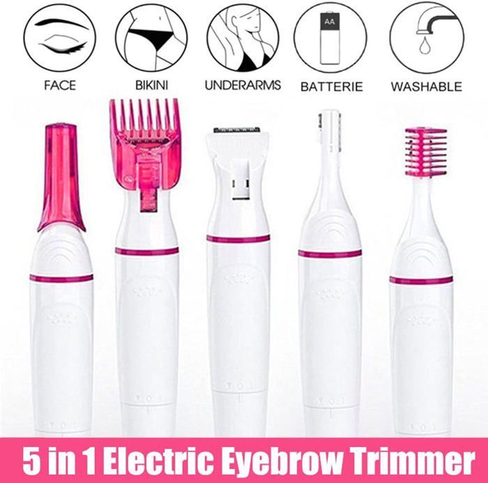 Epilateur Sourcils Mini Rasoir électrique 2 En 1 Flawless - Stylo, Visage, Beige, Neuf
