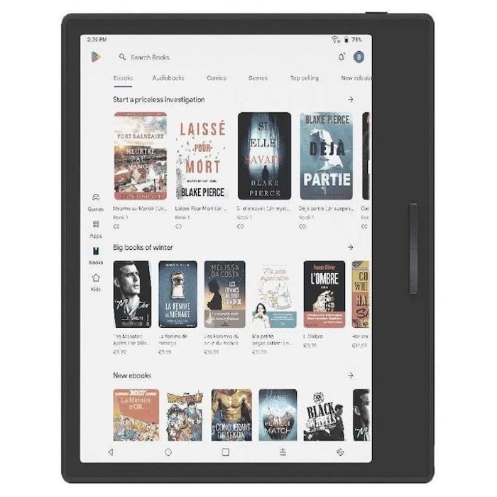 Tablette E-Ink Boox GO Color 7 7 pouces Octa-Core 4 Go de RAM 64 Go Android 12 Noir