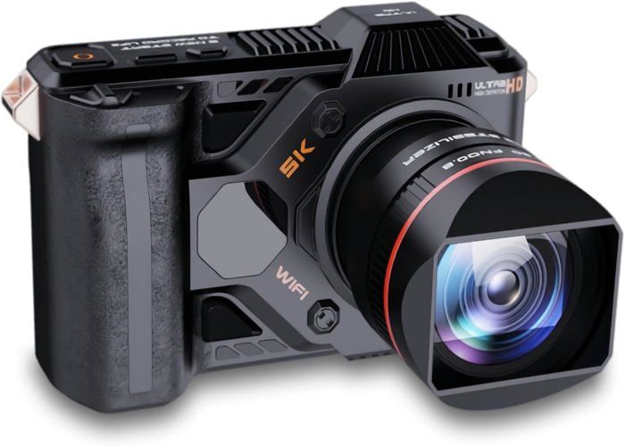 Fotocamera Digitale 5K 50MP Con WiFi 5G, Zoom 50x, Notturna A Colori, Batteria 4800mAh – Per Viaggi E Outdoor