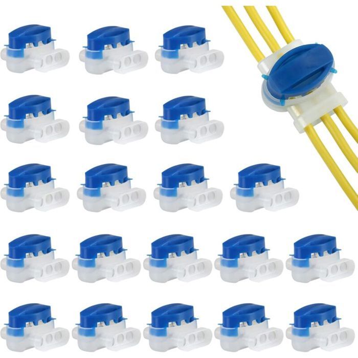 Lot de 20 Connecteurs de Cble Remplis des Rsines pour Robot Tondeuse Automower PZCC