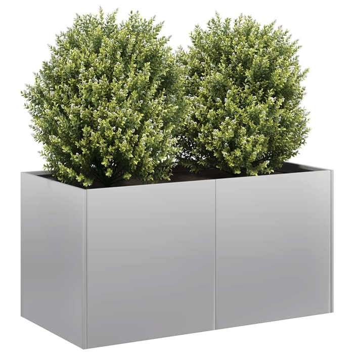 vidaXL Jardinière Acier Galvanisé - vue 2