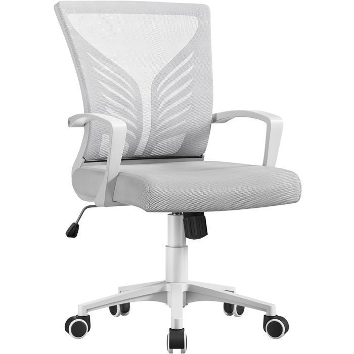 Yaheetech Lot de 2 Chaises de Bureau en Maille Mesh avec Support Lombaire Papillon Sièges Réglables en Hauteur Noir Yaheetech Lot de 2 Chaises de Bureau en Maille Mesh avec Support Lombaire Papillon Sièges Réglables en Hauteur Noir