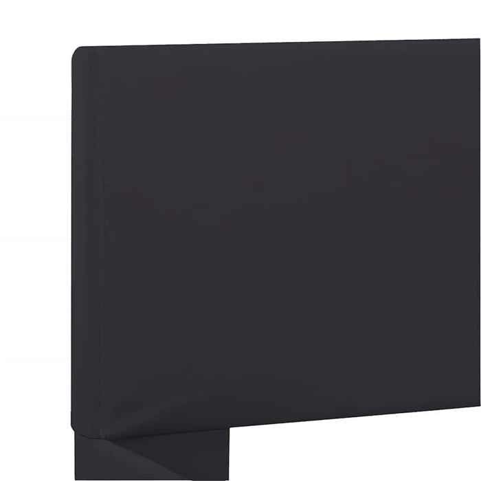 2 Place Cadre de lit - BURKE - Lit double - avec LED - sans matelas - noir 160x200 cm LE36