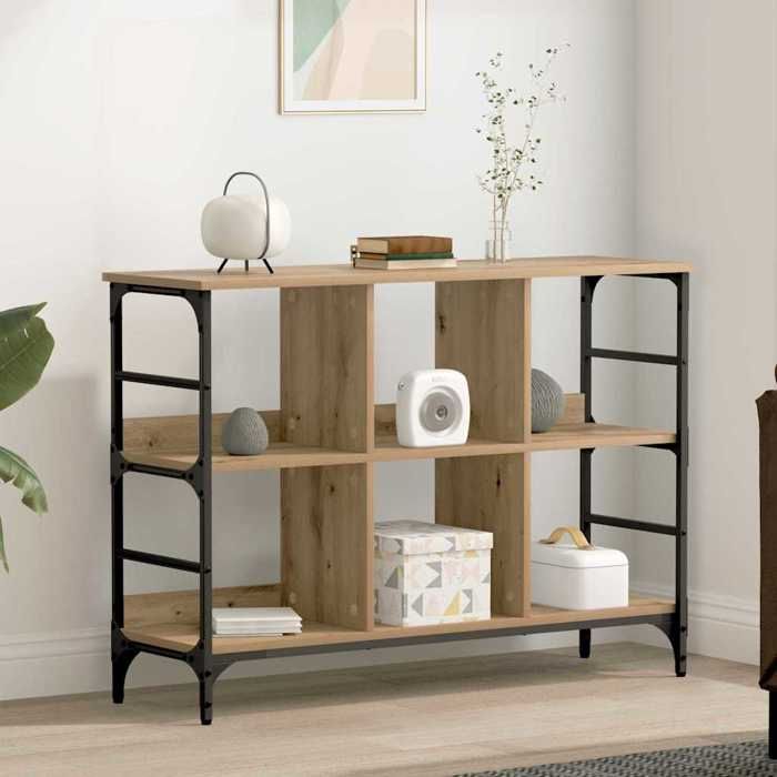 ENFILADE de Rangement ZENCORE® - Cadre solide - Commode salon/Buffet de Cuisine - Chêne artisanal 102x32x73 5cm B2949967881