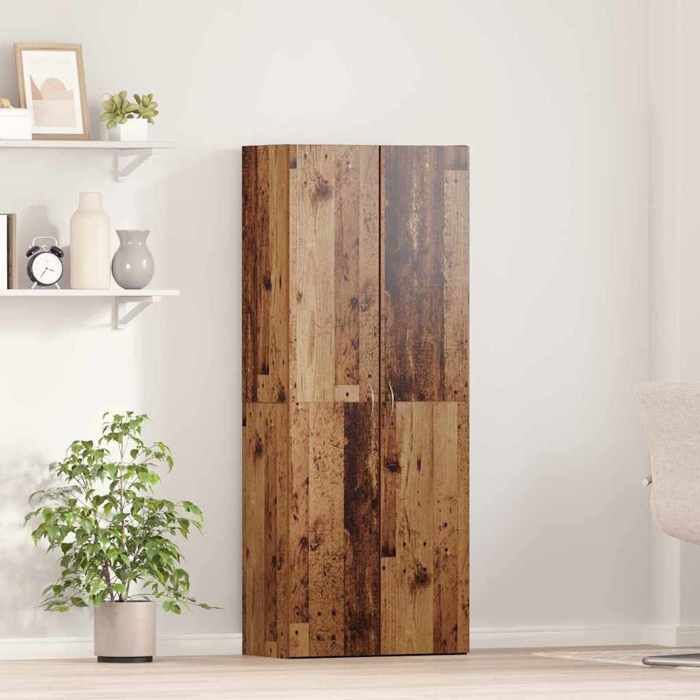 Cabinet de Bureau moderne - Solide - Classeur de rangement - Bois ancien 60x32x152 5 cm LH45287693649
