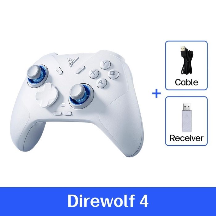 Manette de jeu Flydigi Direwolf 4 avec joysticks Forceflex et gâchettes Forceswitch câble USB et récepteur