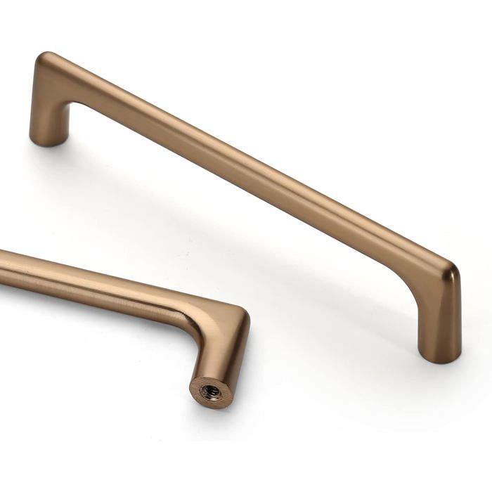 Poignées De Meuble En Alliage Finition Bronze Champagne Entraxe 128 mm Lot De 10 Pour Cuisine Et Tiroirs
