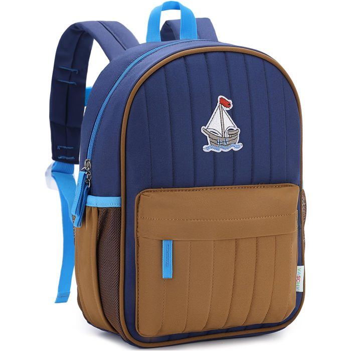 Cartable Garcon Fille PrimaireLéger A4 Sac À Dos Enfant Maternelle 5 À 9 Ans Matelassé Mignon Blocs De Couleurs Sac DÉcole Avec