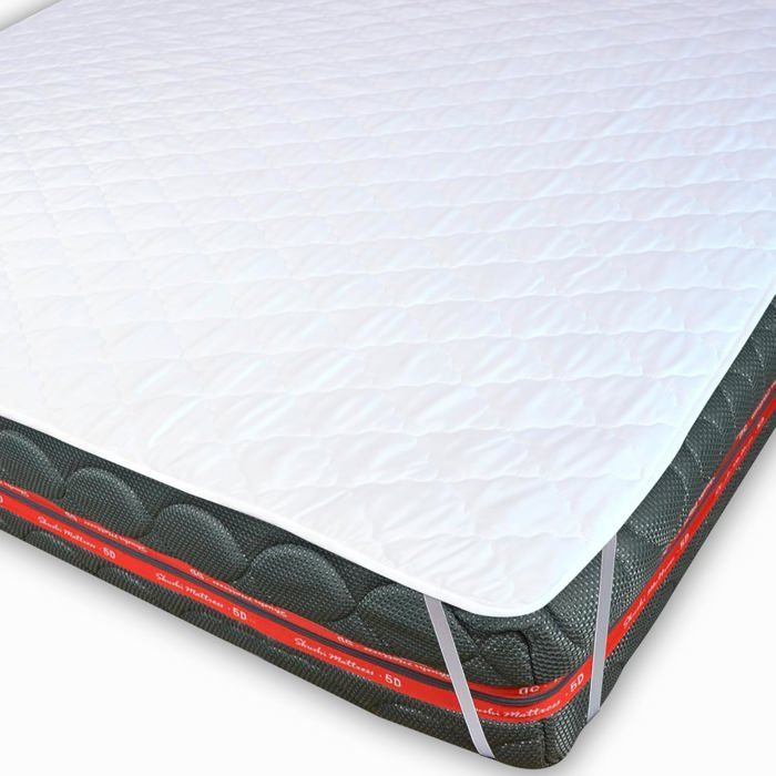 Surmatelas 180X200CmProtege MatelasExtra Doux Et Respirant Et HypoallergéniqueHousse De Matelas Lavable En Machine[BI81]