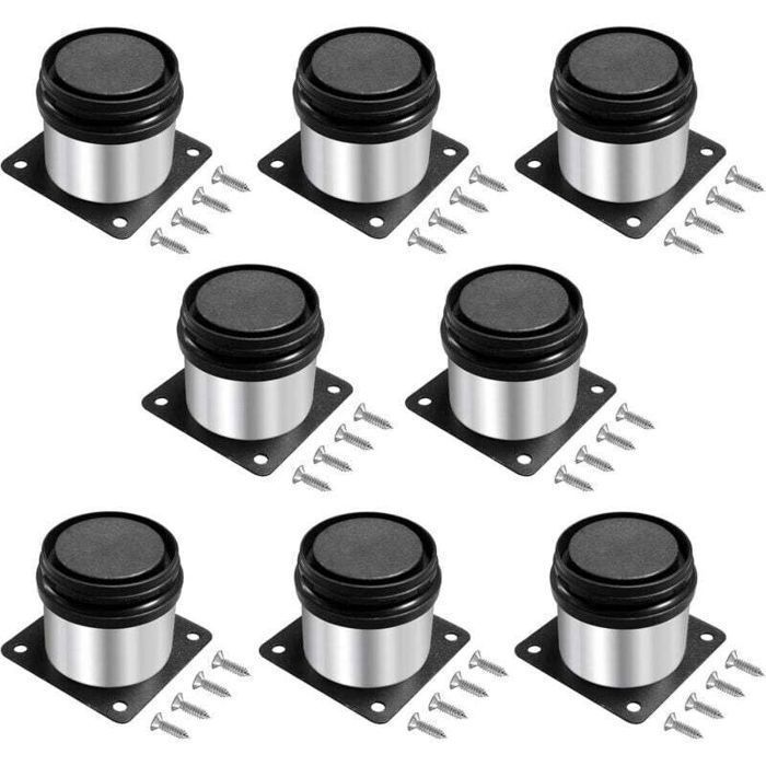 Pieds de meuble réglables - 5 cm - Acier inoxydable - Hauteur réglable 0-15 mm - Antidérapant - Capacité 100 kg SPILEX