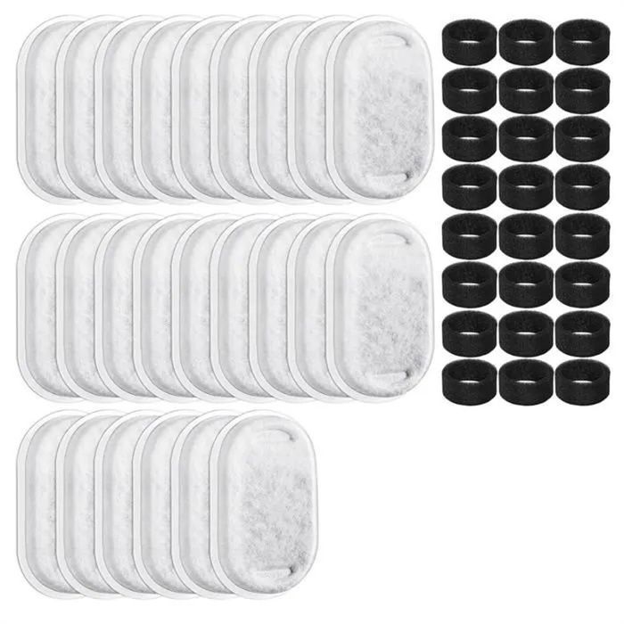 Lot de 48 filtres à eau remplaçables pour fontaines à eau pour chats et autres animaux de compagnie. Lot de 48 filtres à eau remplaçables pour fontaines à eau pour chats et autres animaux de compagnie.