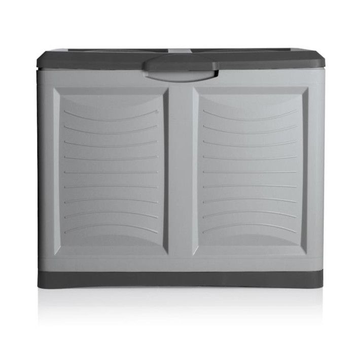 Coffre de rangement en plastique Mettitutto - Gris - L 78 x l 45 x H 64 cm