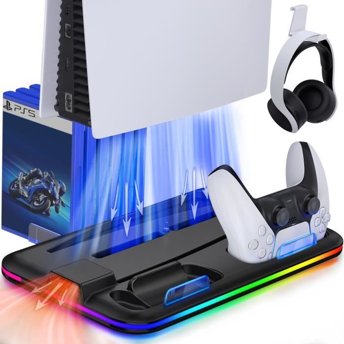 Support PS5 et station de charge 4-1 - Station de chargement Playstation 5 - Support
