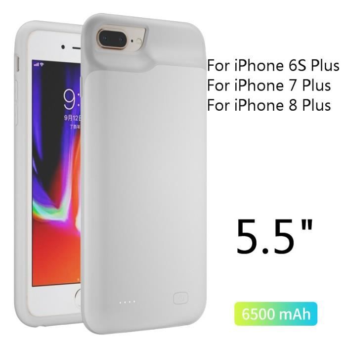 5.5-Blanc-Chargeur De Batterie Externe Pour Iphone, Pour Modèles 6, 6s, 7,  8 Plus, X, Xs, Max, Xr, Se 2020, 1