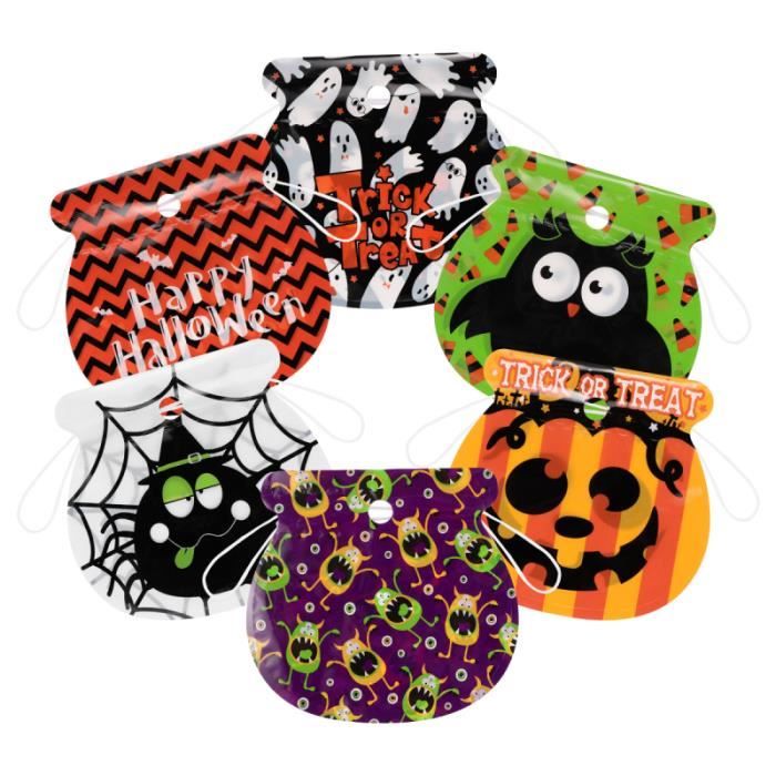 LIONVISON Lionvisone Lot de 3 sacs à bonbons pour Halloween avec citrouille et chapeau Motif chat noir
