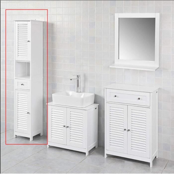 she blanc colonne de salle de bain l32 * l30 * h170 cm armoire haut - style moderne