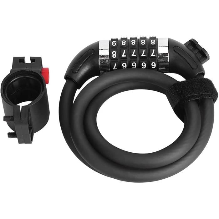 Antivol Trotinette Electrique Antivélo Pliable ZITFRI - Ultra Résistant Aux Cisailles - Pour Vélos, Trottinettes Et Motos Cadenas Velo