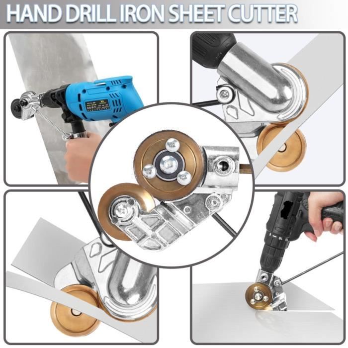 FAN-Coupeur à Double Tête Feuille De Coupe à Double Tête, Grignoteuse De Tle, Outil De Coupe De