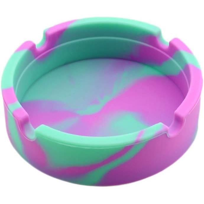 Cendriers Colorés En Silicone, Cendrier Silicone Fluorescent Antiadhésifs Résistants à La