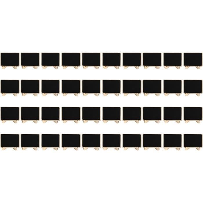 20 Mini Tableaux Noirs Avec Support - Pour Buffet, Mariage, Numéros De Table - Craie Incluse