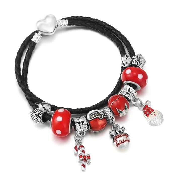 Bracelet à Breloques Argent Avec Arbre Et Perles - Chaîne Réglable Pour Femmes Et Filles