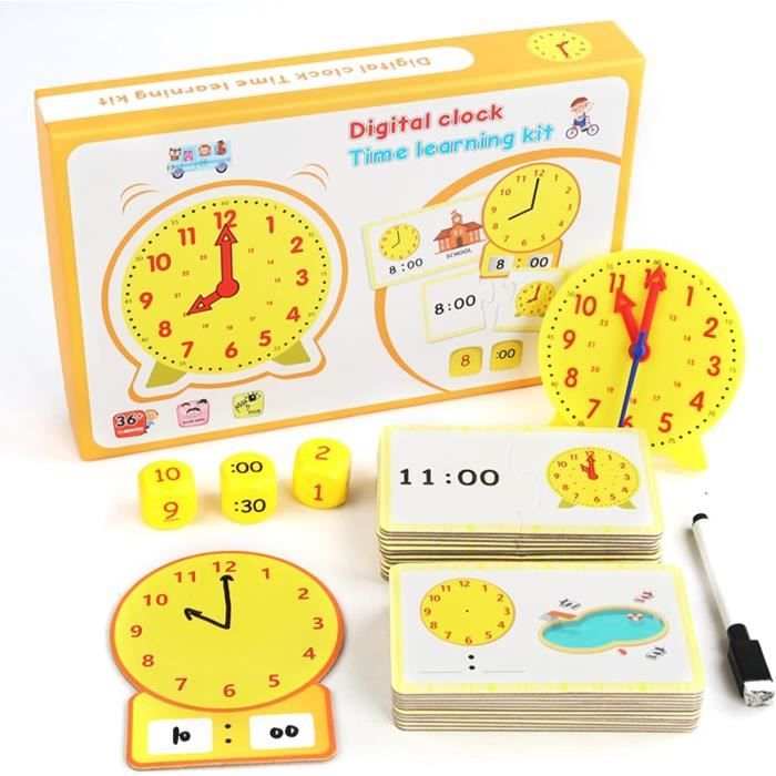 Horloge Apprentissage Montessori | Boutique Montessori