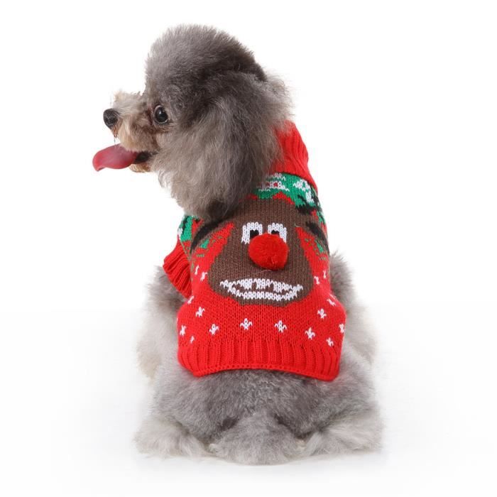 Pet Chat Chien Gilet De Noel Pull Hiver Vetements Chauds Vetements Habilles Ween8045 Achat Vente Pull Gilet Pet Chat Chien Gilet De Noel Cdiscount