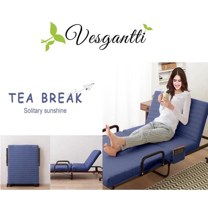 Nouveau Lit Pliable D Appoint Simple Avec Matelas A Memoire De Forme 80x190x31cm Sommier A Lattes Confortable En Bois Achat Vente Lit Pliant Soldes Sur Cdiscount Des Le 20 Janvier Cdiscount