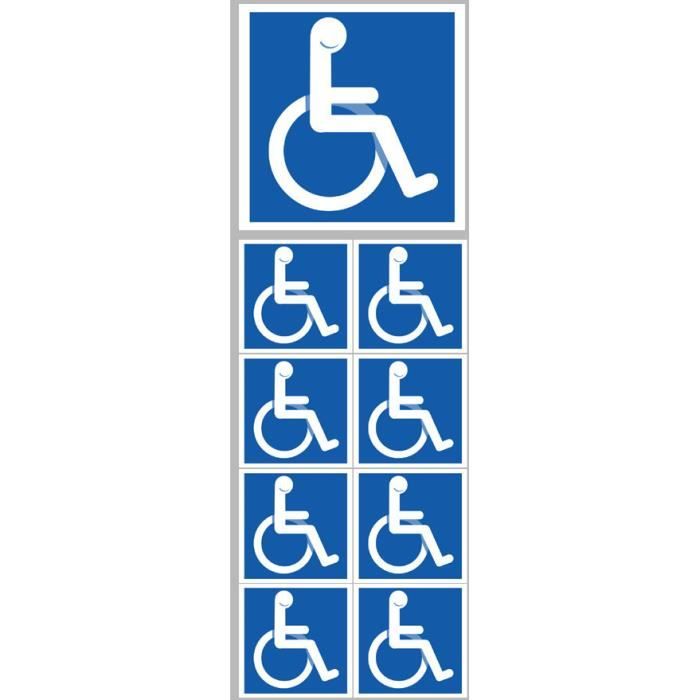 autocollant Sticker handicape moteur 4