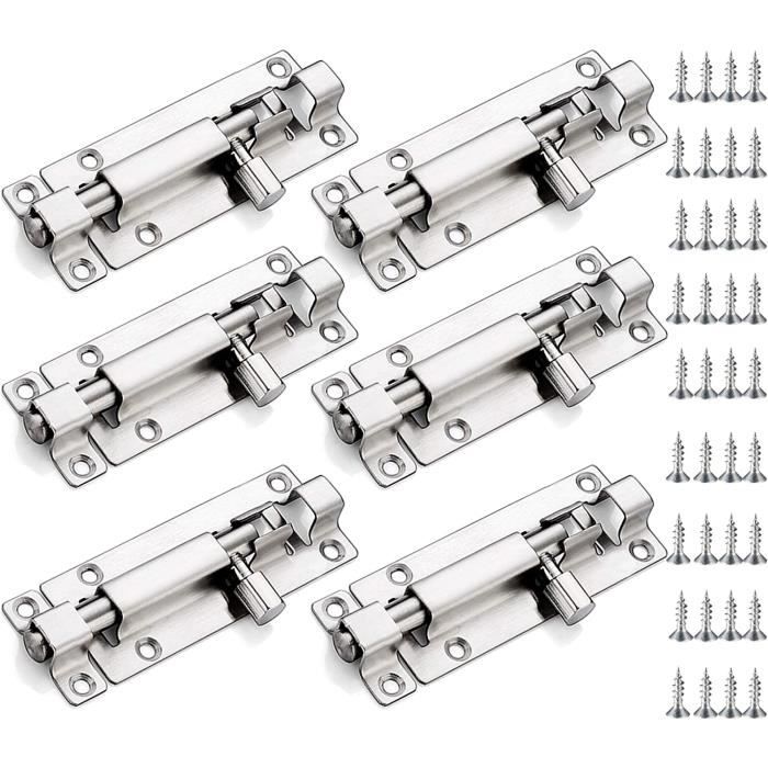 Verrou De Sécurité En Inox - Raidisseur Pour Porte - Style Antique - 32 Mm De Large - Zingué