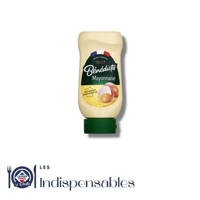 Mayonnaise nature flacon souple Benedicta 400g Cdiscount Au quotidien